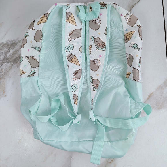 Pusheen Box Summer 2017 Aqua White Foldable Lightweight Backpack, OS - Picture 5 of 11